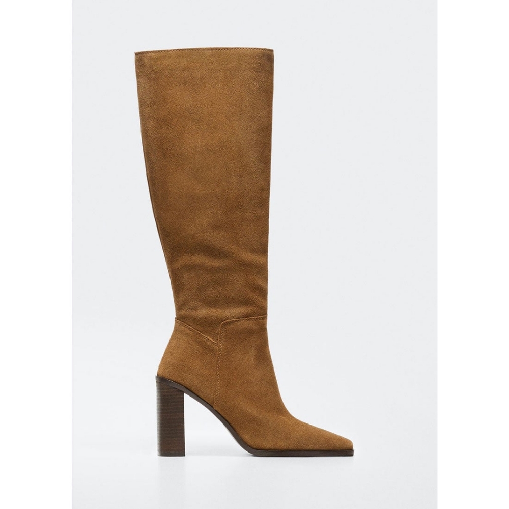 Mango | High heel leather boot